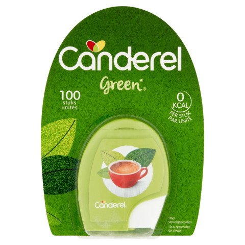 9x Canderel Green Stevia Zoetjes 100 stuks