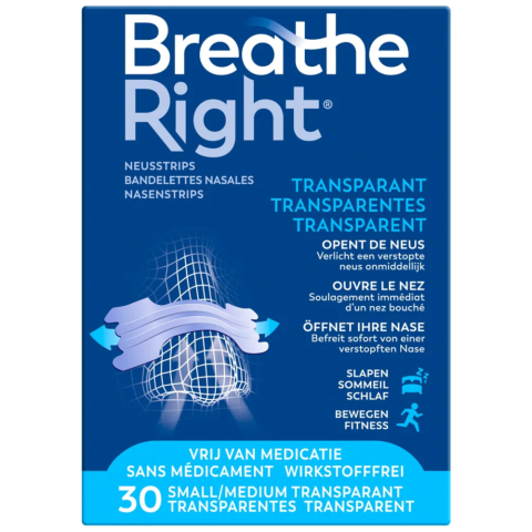 3x Breathe Right Neusstrips Gevoelige Huid 30 stuks