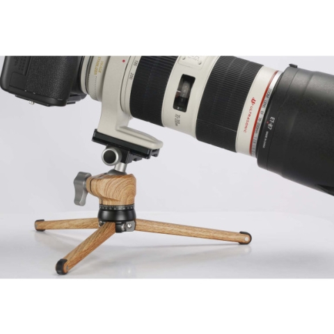 Leofoto Pocket Mini Tripod MT-01 + Ballhead LH-25 Wood
