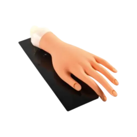 Peggy Sage Practice Hand + Stand + 20 Nail Protectors 0 Nail