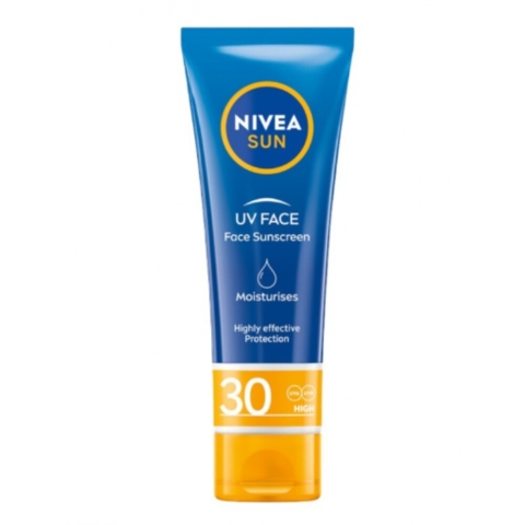 1+2 gratis: NIVEA Sun Face Moisturising Zonnebrand SPF 30 50 ml