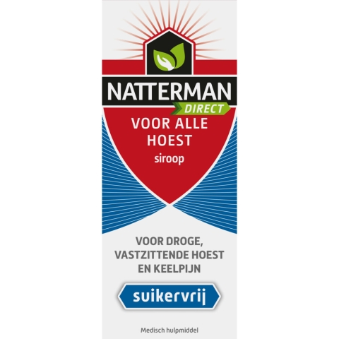 2x Natterman Direct Voor Alle Hoest Suikervrij 120 ml