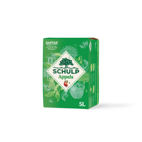2x Schulp Saptap Appel 5 liter