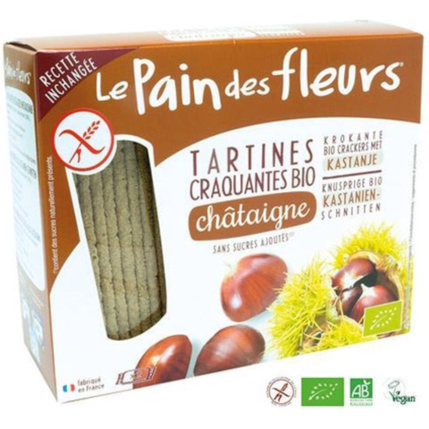 6x Pain fleur Crackers BIO Kastanje 150 gr
