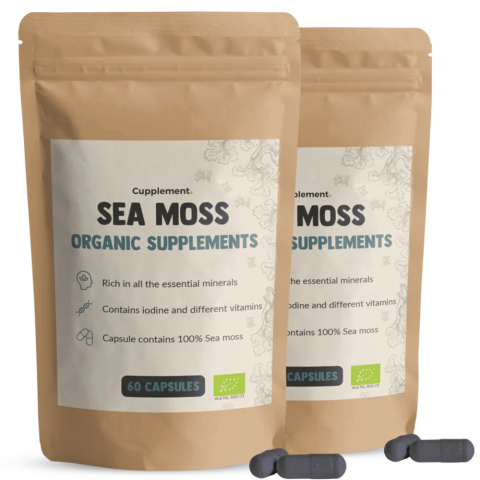 2x Cupplement Sea Moss Organic Supplements 60 capsules
