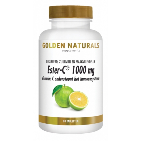 2x Golden Naturals Ester-C 1000mg Vegan 90 tabletten