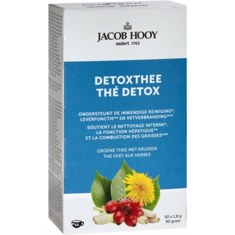 3x Jacob Hooy Theezakjes Detox 50 stuks