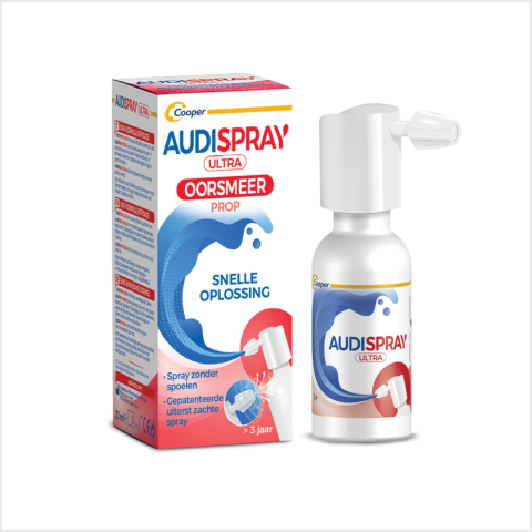 2x Audispray Oorpsray Ultra 20 ml