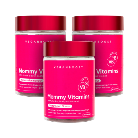 3x Veganboost Hair Vitamins Mommy Watermeloen 60 gummies