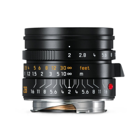 Leica SUMMICRON-M 28mm f/2 ASPH black anodized finish