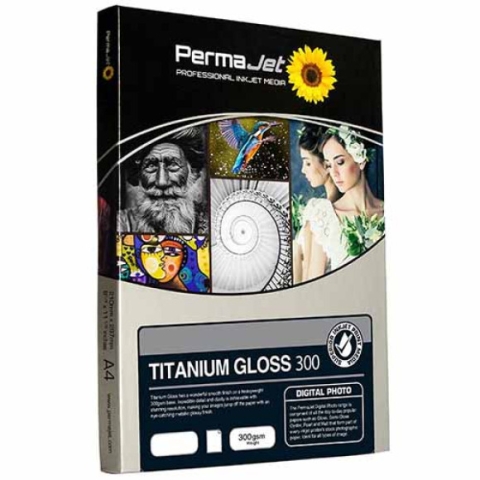 Permajet Titanium Gloss Metallic A3 300gsm 25 vel