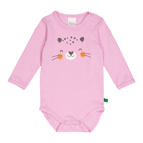 Freds World Romper l/s - Leo Print - Pastel - Freds World - 68 - Rompers Lange Mouw