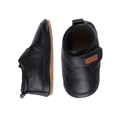 Melton Leren Slippers - Zwart - Melton - 26/27 - Leren schoenen