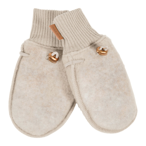 Mikk-Line Wanten - Wol - Melange Offwhite - Mikk-Line - 86/92 - Wanten