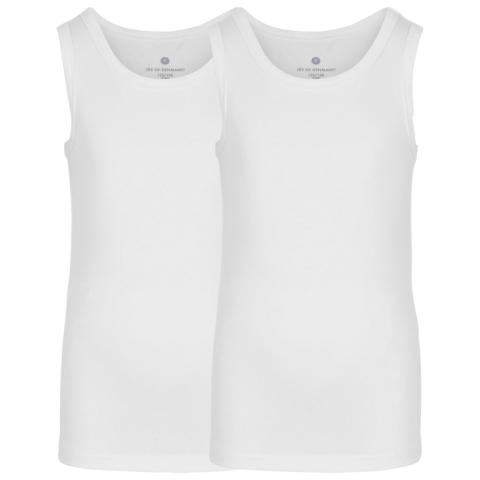 JBS Onderhemd - 2-pack - Bamboe - Wit - JBS - 9-10 jaar (134-140) - Hemden