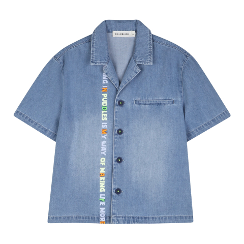 Billieblush Overhemd - Denim - Double Stone - Billieblush - 5 jaar (110) - Hemden S/S