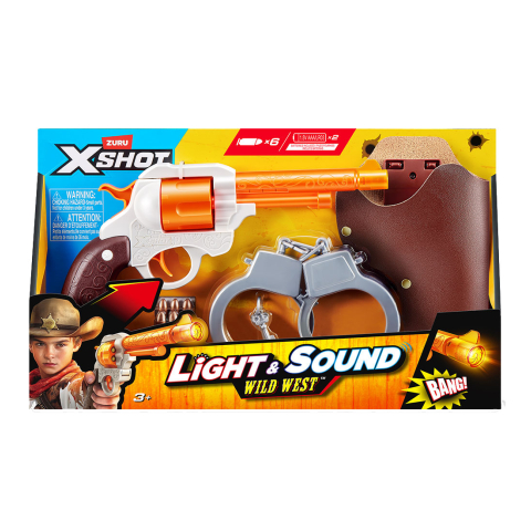X-Shot Speelgoedpistool m. Geluid/Licht - Wild Westen - X-SHOT - OneSize - Speelgoed
