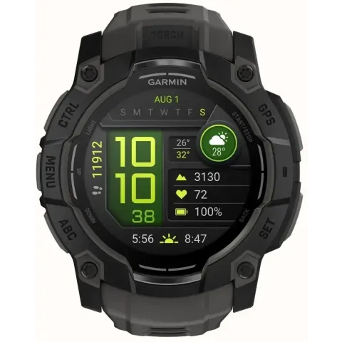 Garmin Instinct 3 - Smartwatch - GPS hartslagmeting AMOLED - Zwart