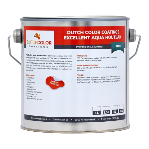 DCC Excellent Aqua Houtlak Matt Mengkleur 20L