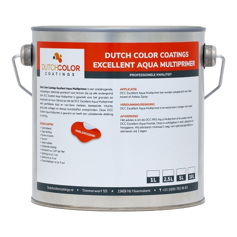 DCC Excellent Aqua Multiprimer RAL 7021 | Zwartgrijs 2.5L