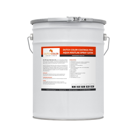 DCC PRO Aqua Houtlak Spray Satin RAL 7035 | Lichtgrijs 10L