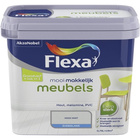 Flexa Mooi Makkelijk Meubels - Zijdeglans Mooi Mint 2.25L
