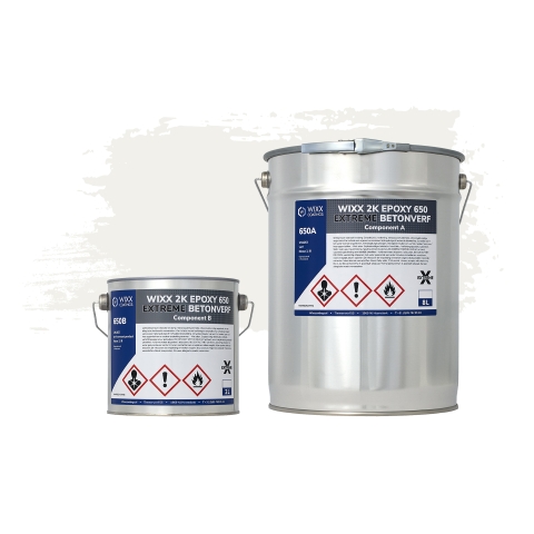 Wixx 2K Epoxy 650 Extreme Betoncoating RAL 9016 | Verkeerswit 5L