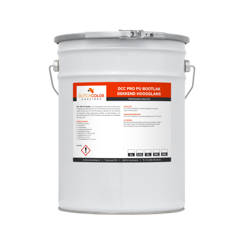 DCC PRO PU Bootlak Dekkend Hoogglans Mengkleur 10L