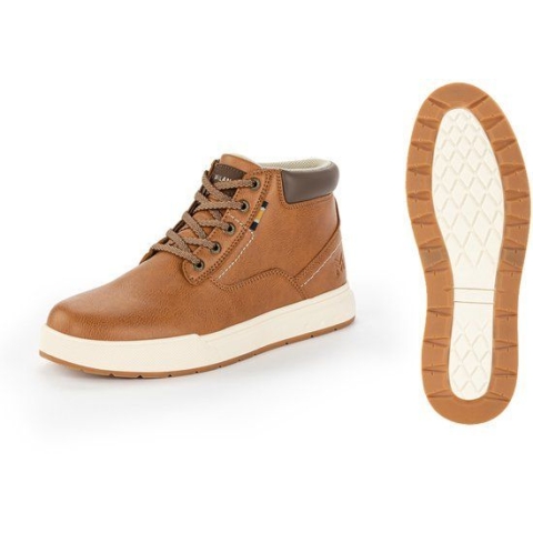 Milanoro High Sneakers Nevada Cognac Men - Maat 41 - Bruin/Wit