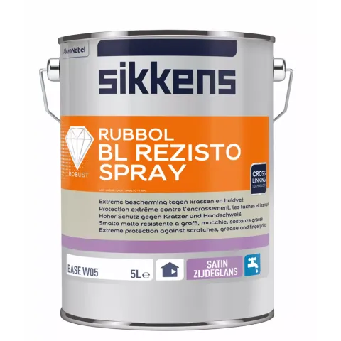 Sikkens Rubbol BL Rezisto Spray RAL 9016 | Verkeerswit 20L