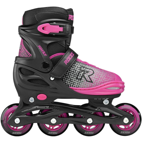 Roces Jokey X - Verstelbare Skeelers - Kinderen - Zwart/Roze - 38-41
