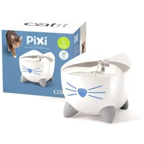 Catit PIXI Smart drinkfontein - Slimme gadget - App voor drinkmonitoring - Wit