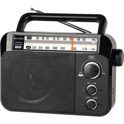 Retekess TR604 - Draagbare Radio - AM/FM - Zwart
