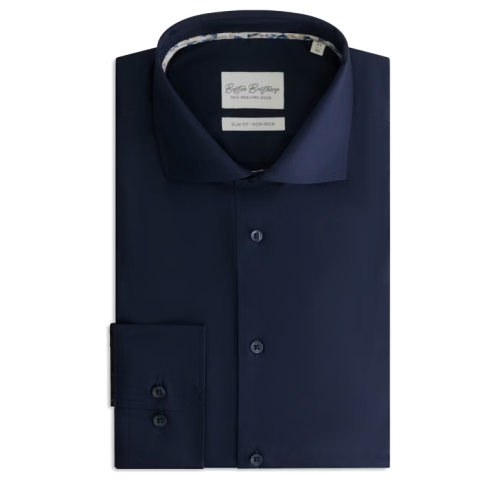 Boston Brothers - Business Overhemd - Slim Fit - Wide Spread - Maat 38 - Navy