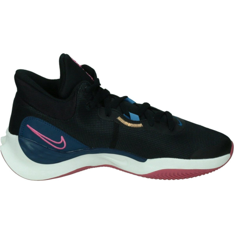 Nike Renew Elevate 3 - Basketbalschoenen - Stabiliteit en ondersteuning - Zwart/grijs/geel