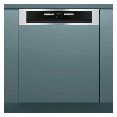 Bauknecht BBO3O539PLGT - Half Geïntegreerde Vaatwasser - 39 dB - Grijs