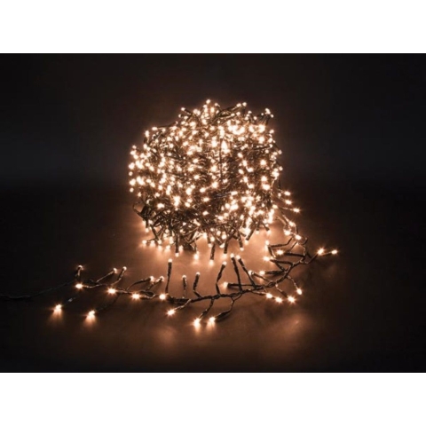 Twistlight LED Lichtslinger - 18 m - 1530 Arizona Witte LED’s - Zwart Snoer - IP44