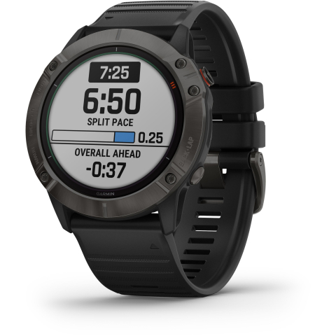 Garmin fēnix 6X Pro Solar - Smartwatch - Zonne-energie - Grijs (Zwart)