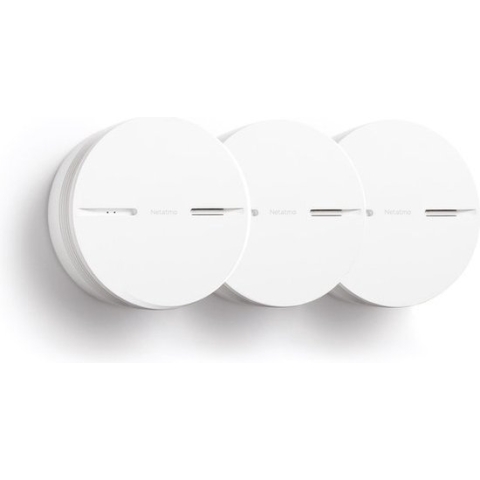 Netatmo Slimme Rookmelder - 10 jaar batterij - 3 stuks