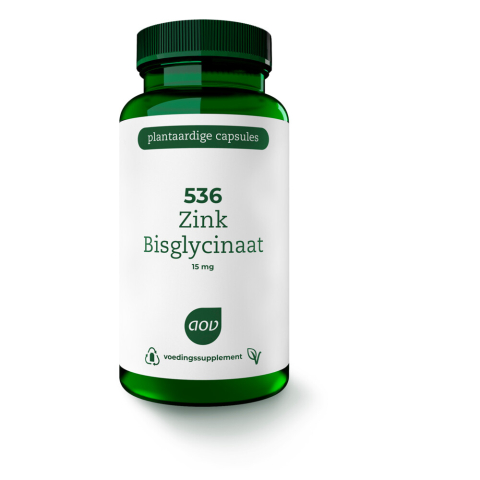 2x AOV 536 Zink Bisglycinaat 15mg 120 vegacapsules