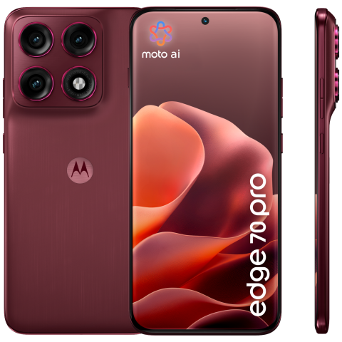 Motorola Edge 70 Pro Zinfandel - 256 Gb Rood