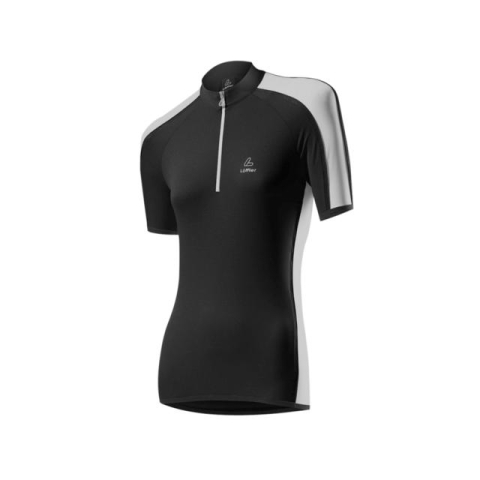 Loffler Hot Bond fietsshirt korte mouwen zwart dames, S