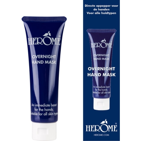 Herome Handmasker voor de Nacht - Overnight Hand Mask - Kalmerend - Verzorgend - Herstellend - 40ml.
