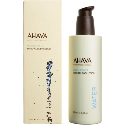AHAVA Mineraal Bodylotion - Langdurige Hydratatie & Huidverbetering | Verfijnt Huidtextuur | Anti-Uitdroging | Lotion voor Dames & Heren | Moisturizer voor een Droge Huid & Gezicht - 250ml
