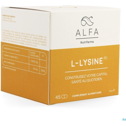 Alfa L-Lysine | 45 tabletten