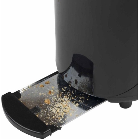Bestron Broodrooster voor 2 sneden Brood, incl. broodjesopzet, 7 bruiningsniveaus & kruimellade, 750Watt, AYT600Z, kleur: Zwart