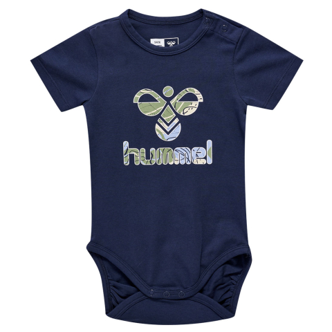 Hummel Romper s/s - hmlLehn - Blue Nights - Hummel - 56 - Rompers Korte Mouw