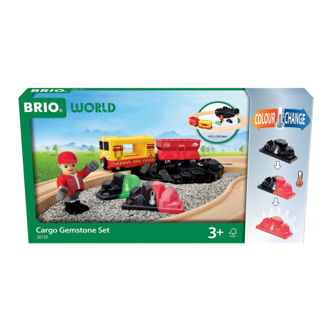 BRIO World Set met edelstenen goederenwagons - Colour Wisselgeld - BRIO - OneSize - Treinen