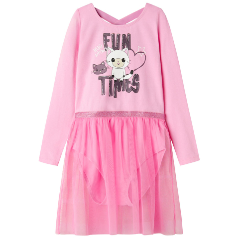 Name It Turnpak - NmfJustine - Pastel Lavender m. Katten - Name It - 2 jaar (92) - Turnpakken