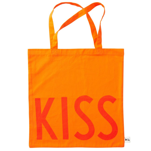 Design Letters Shopper - Kiss - Oranje - Design Letters - OneSize - Tassen